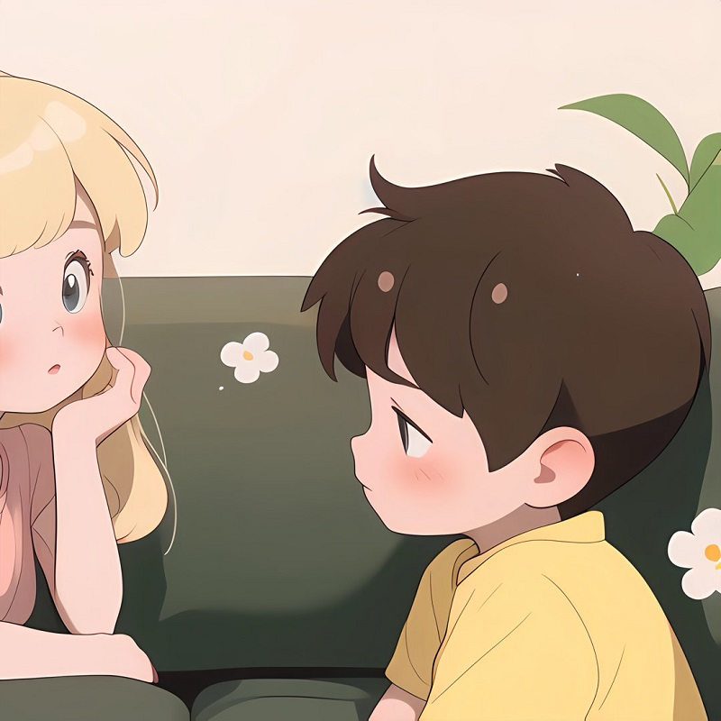 avatar đôi anime cute​ 2