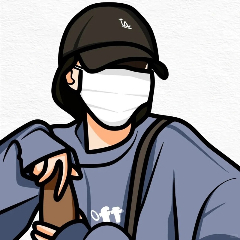 Avatar nữ che mặt 16