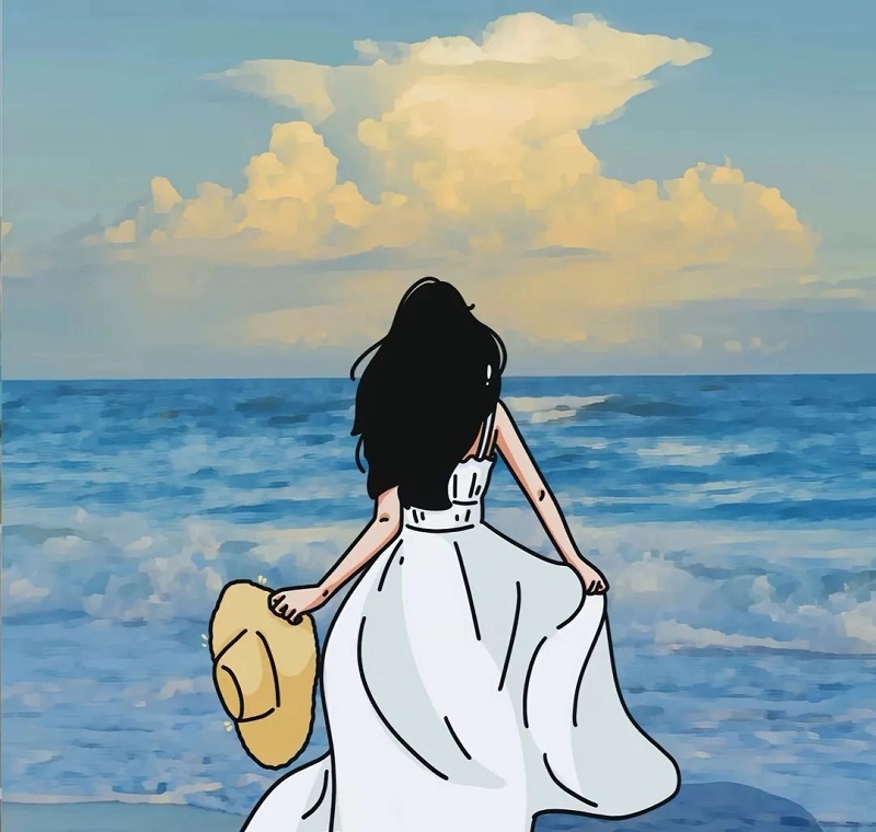 Avatar nữ che mặt 23