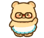 GIF Butter Bear dễ thương 11