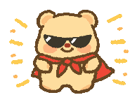 GIF Butter Bear dễ thương 2