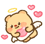 GIF Butter Bear dễ thương 3