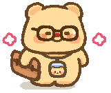 GIF Butter Bear dễ thương 9