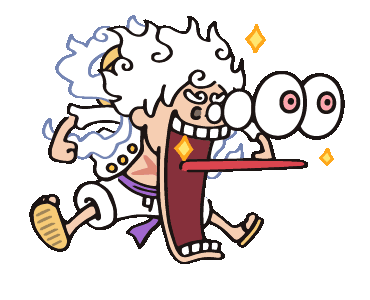 GIF Luffy hài hước 3