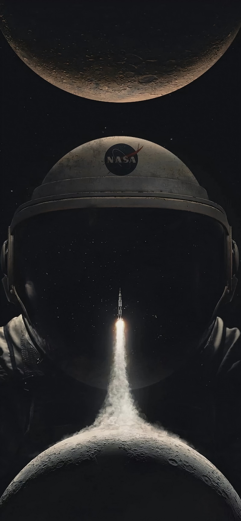 hình nền màu đen 4K nasa