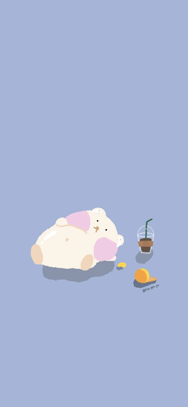 hình nền màu xanh dương cute​ 2
