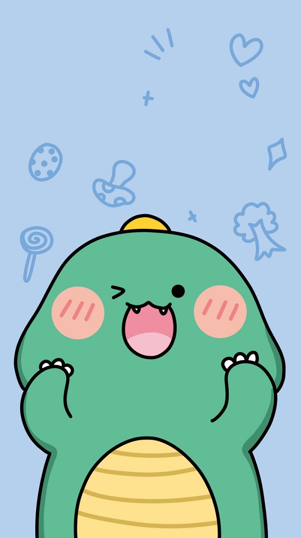  Hình nền khủng long cute 12