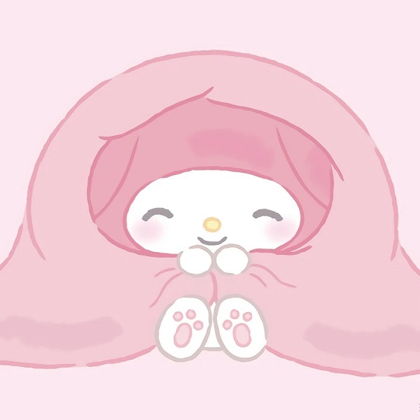 Ảnh avatar Melody đang chùm chăn kín đầu