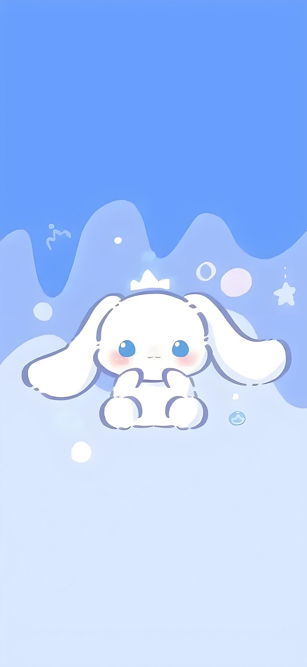 Hình nền Cinnamoroll bay trên bầu trời