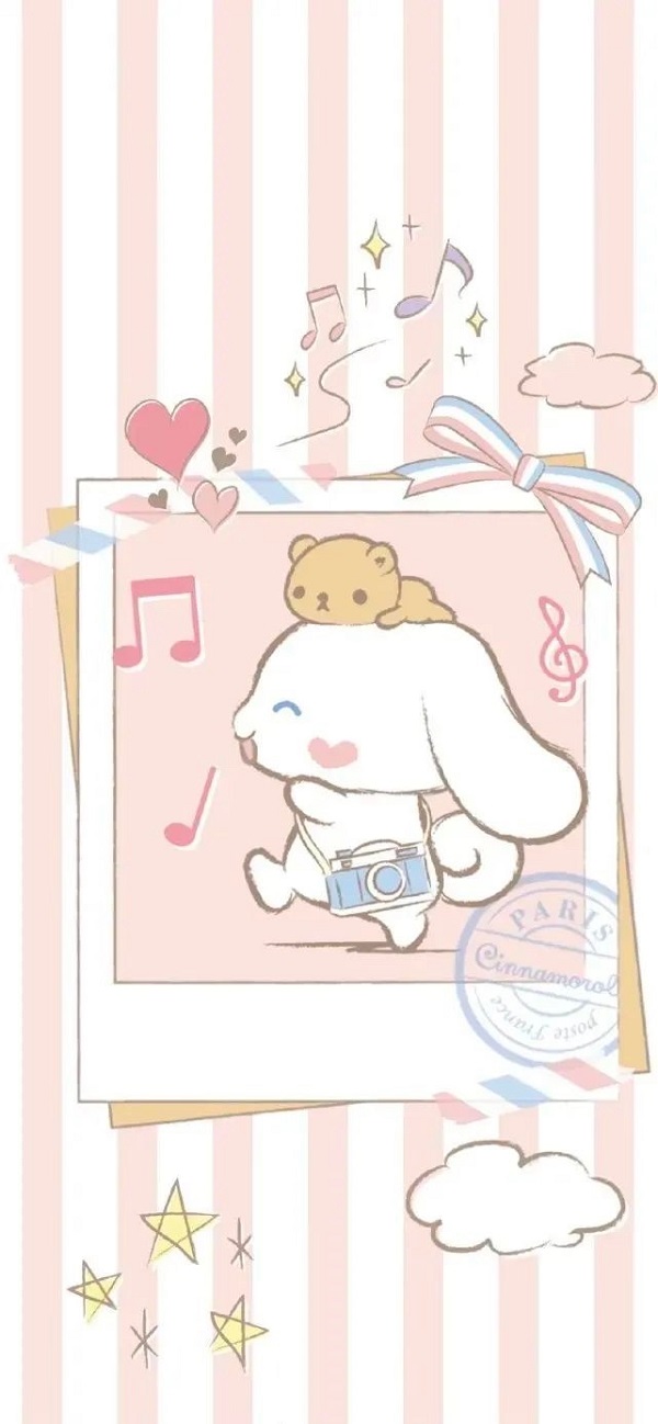 Hình nền Cinnamoroll phong cách vintage