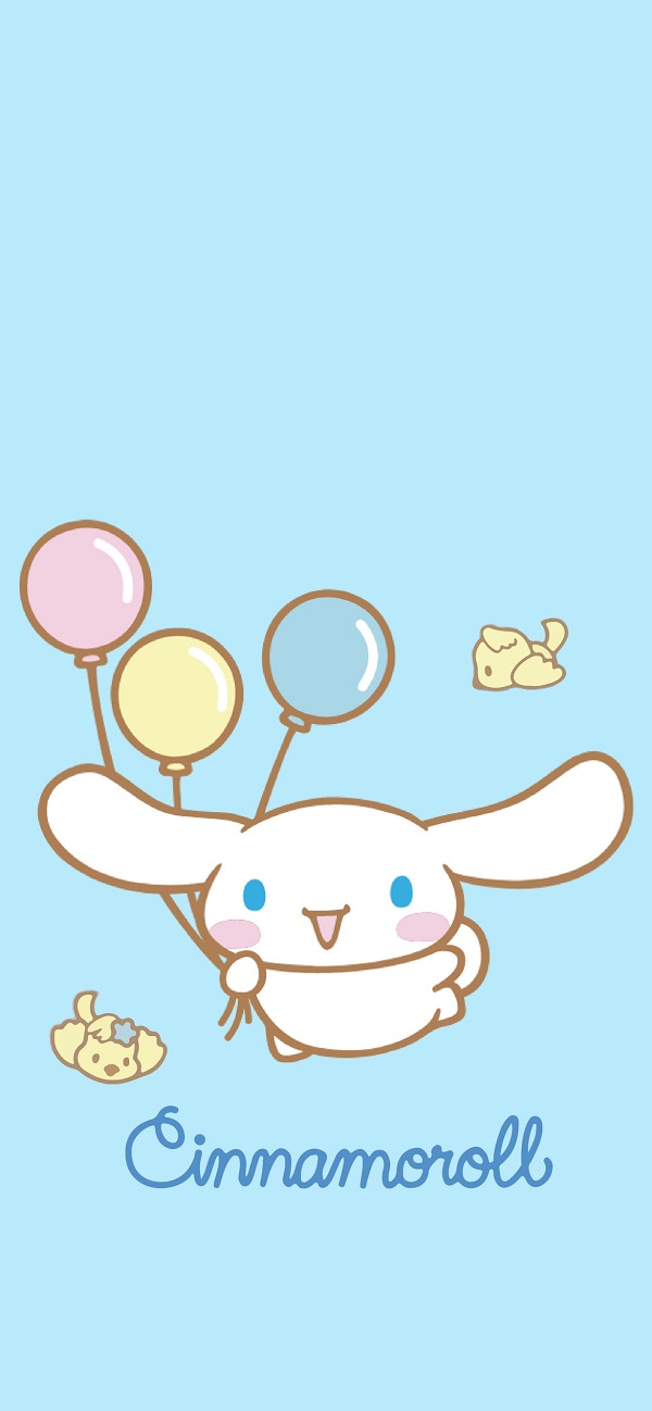 Hình nền Cinnamoroll với nụ cười hạnh phúc ngọt ngào