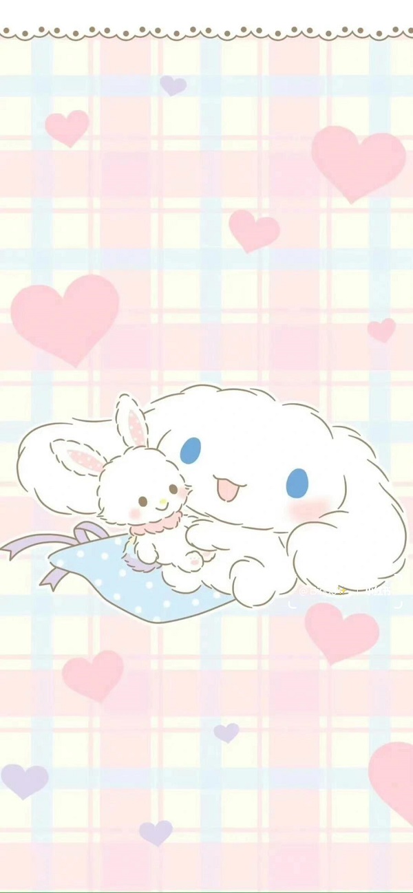 Hình nền Cinnamoroll màu hồng đáng yêu