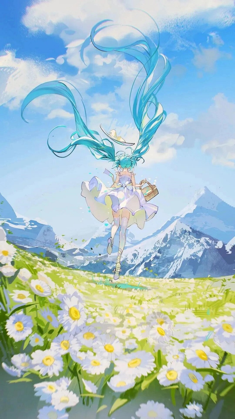 Miku trong bộ váy công chúa lấp lánh như thiên thần