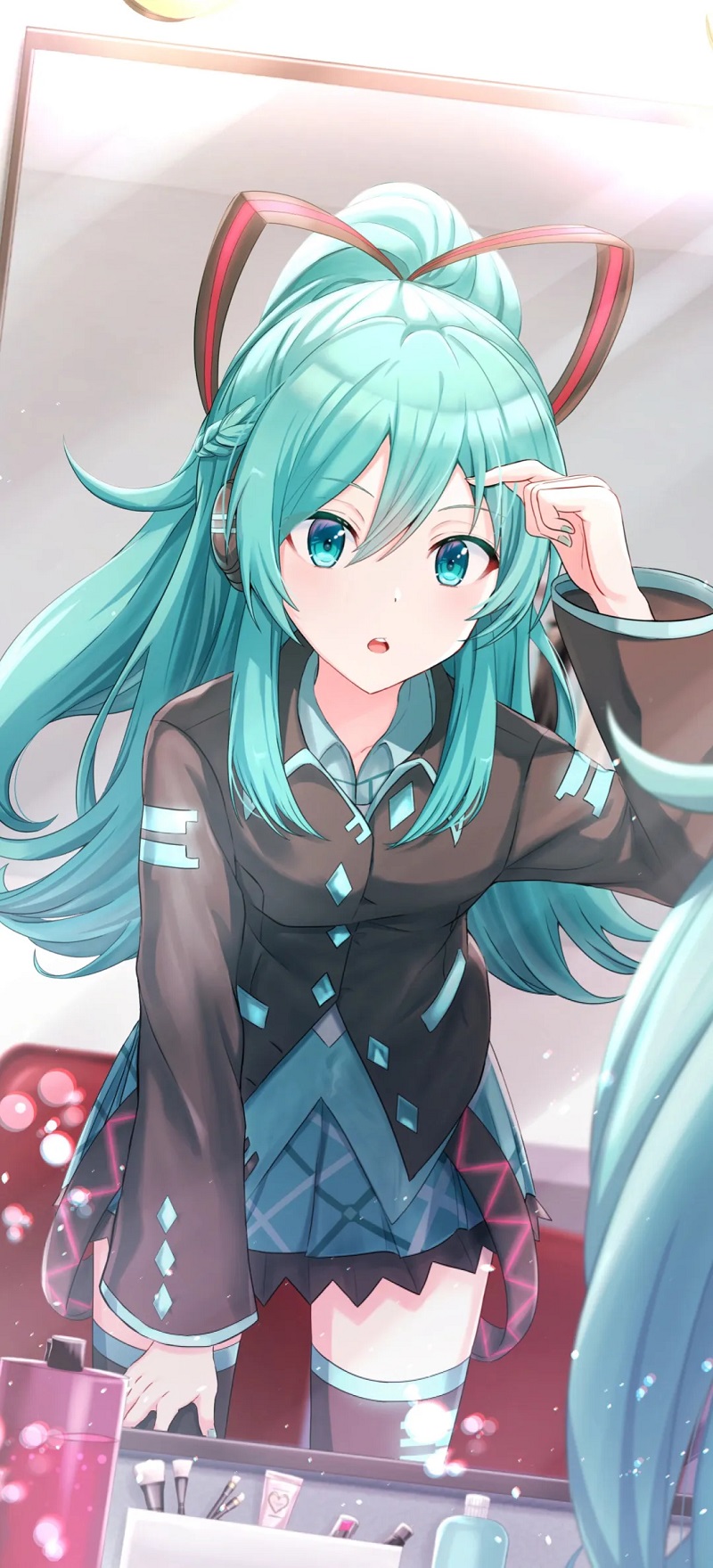 Hatsune Miku phong cách cyberpunk đầy ấn tượng