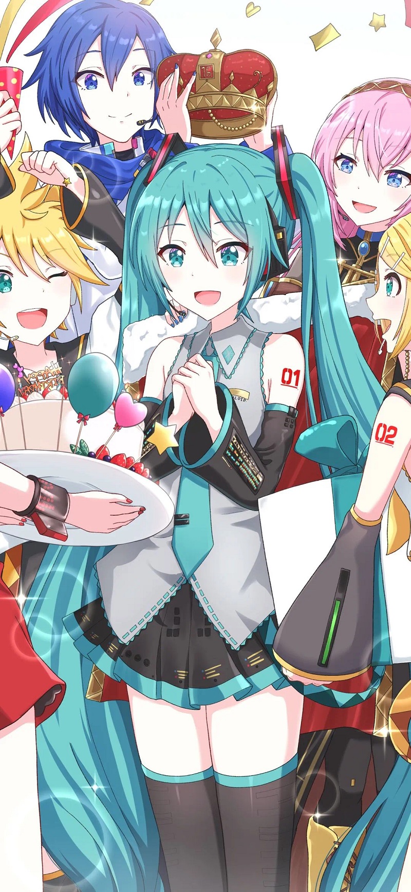 Hình nền Hatsune Miku cùng hội chị em