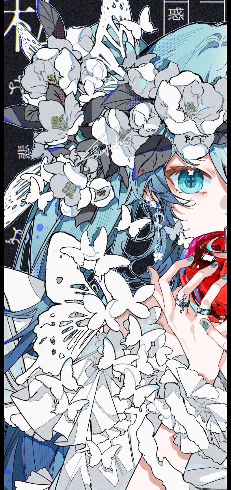 Hình ảnh Hatsune Miku dễ thương với nụ cười rạng rỡ