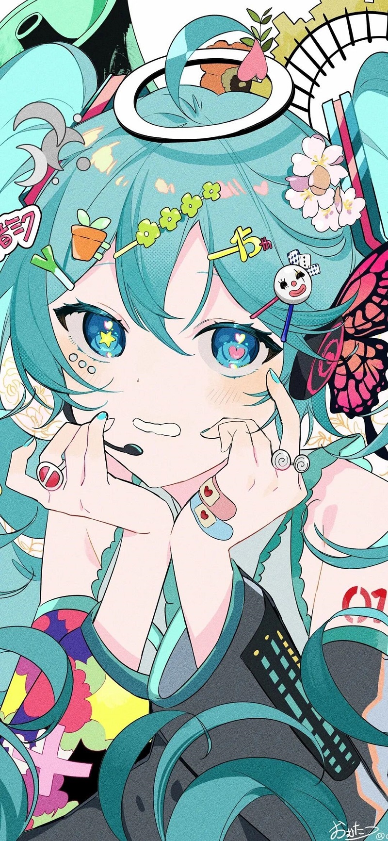Hatsune Miku trong trang phục concert lung linh