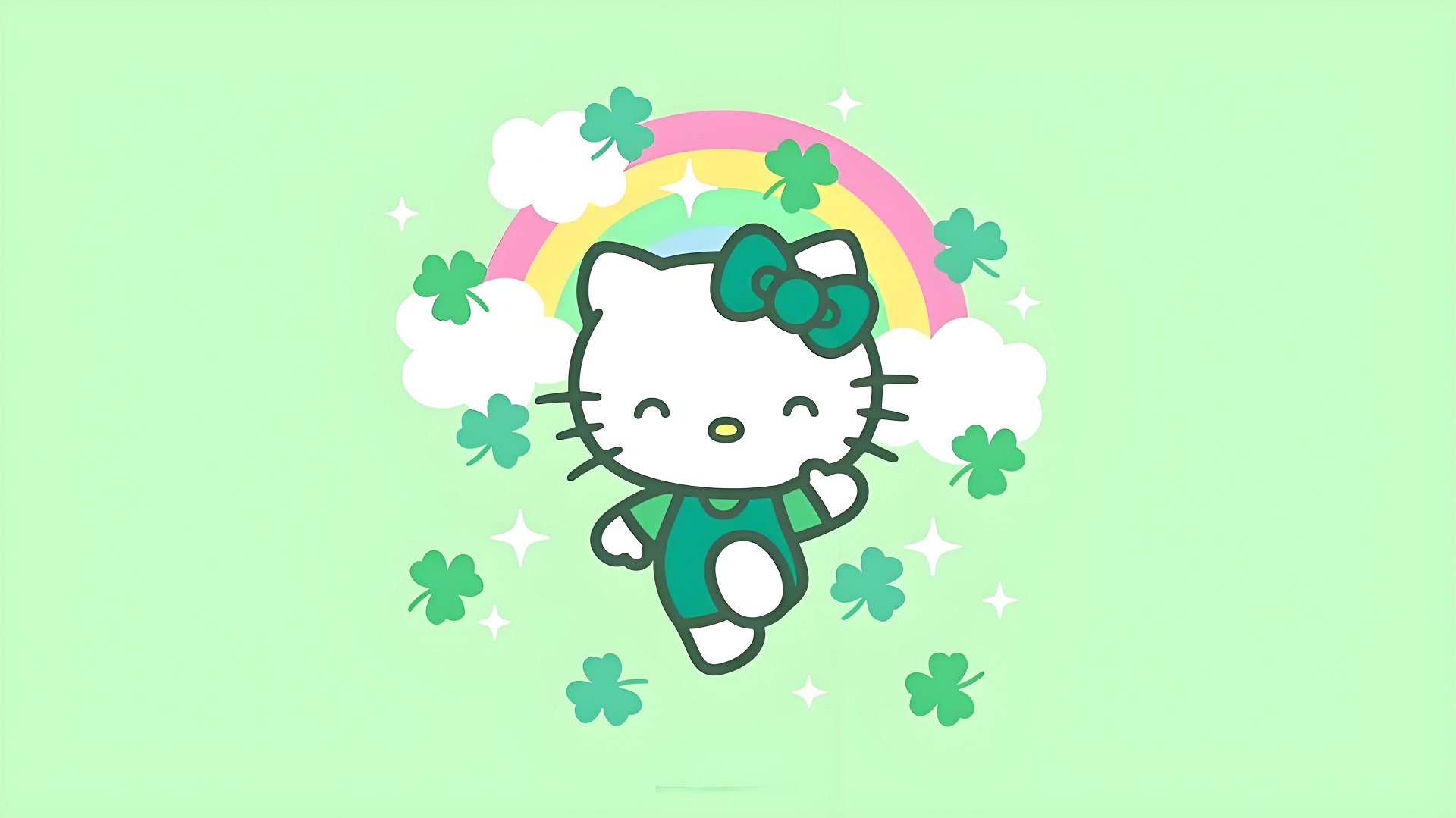 Ảnh nền Hello Kitty đẹp lung linh cho máy tính cá nhân
