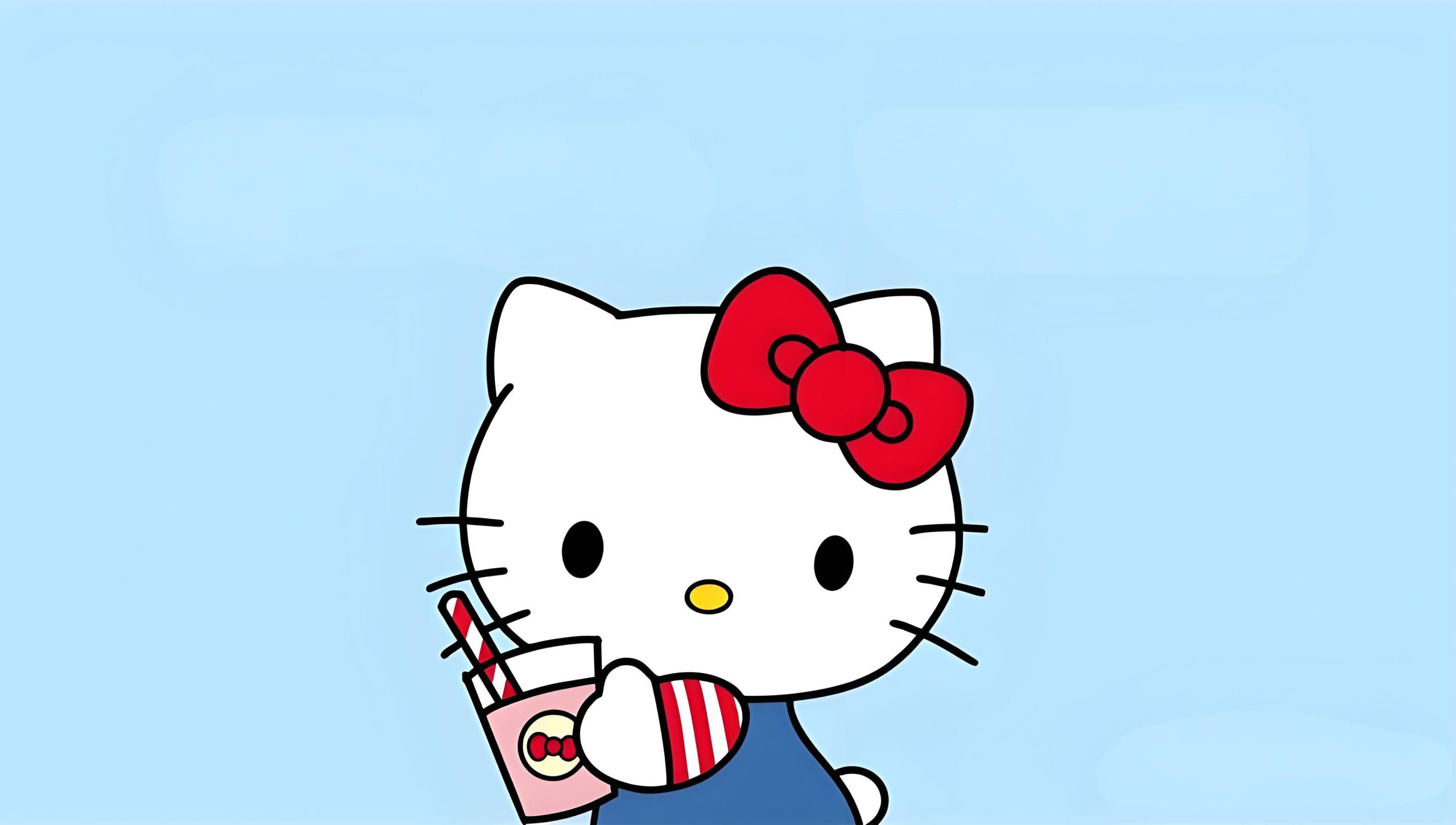 Ảnh nền Hello Kitty đơn giản, dễ thương cho PC