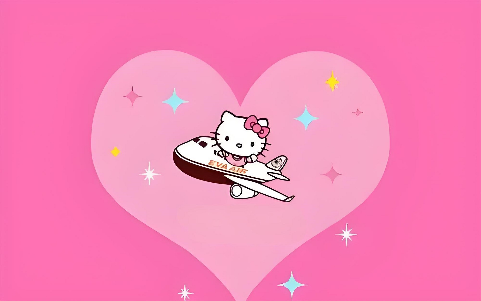 Hình nền Hello Kitty pastel nhẹ nhàng cho PC