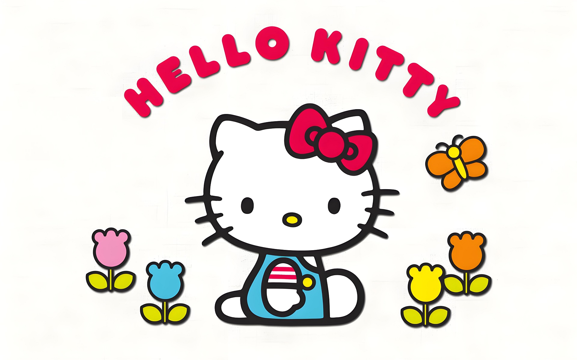 Hình nền Hello Kitty màu hồng dễ thương cho PC
