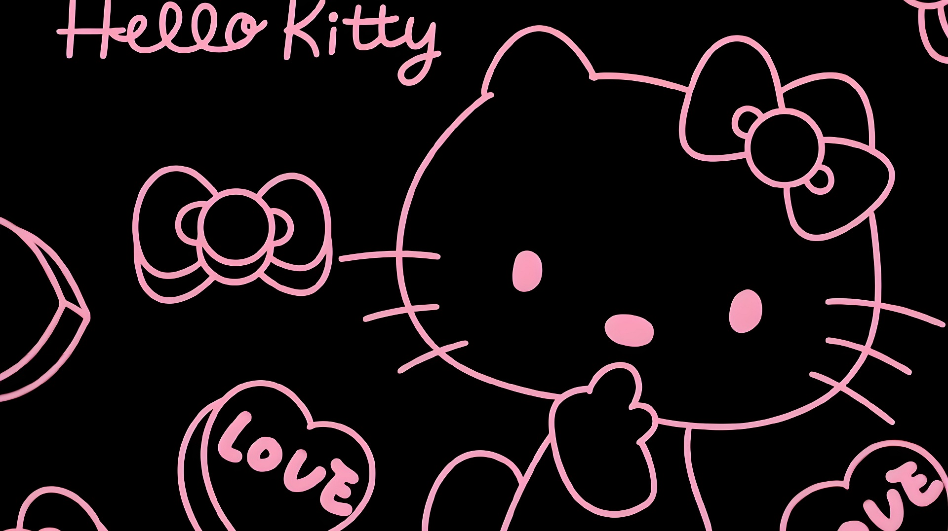 Hình nền Hello Kitty xinh xắn dành cho fan yêu mèo hồng
