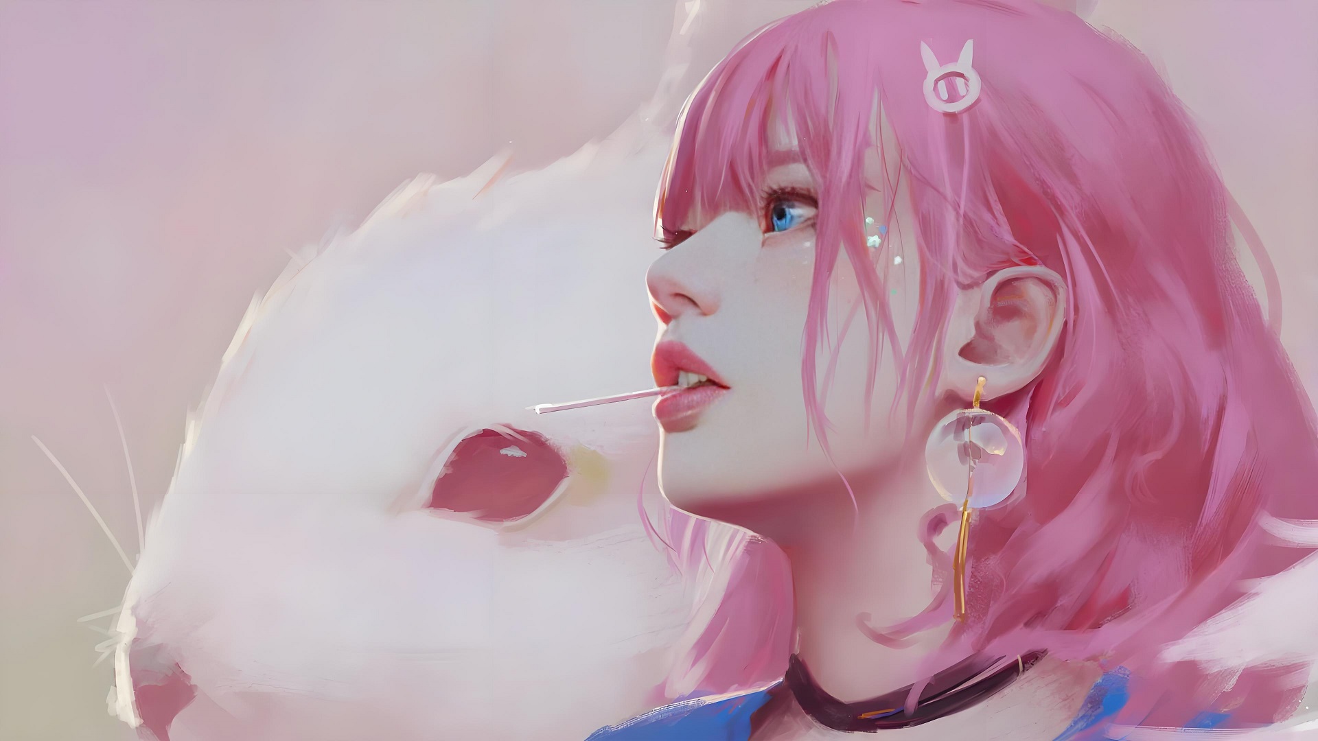 Wallpaper laptop tông hồng cực kỳ nữ tính