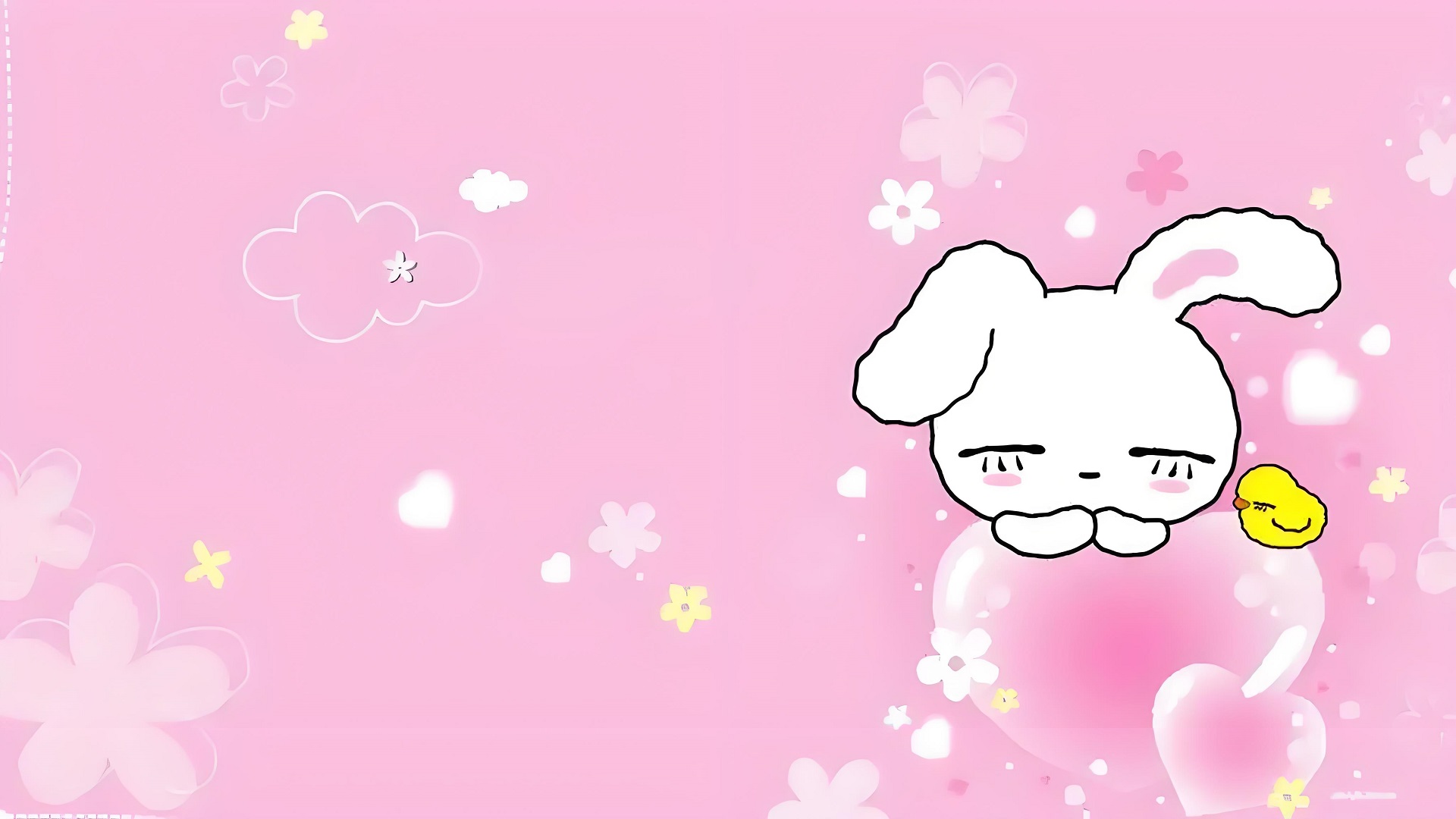 Ảnh nền PC màu hồng cute siêu dễ thương