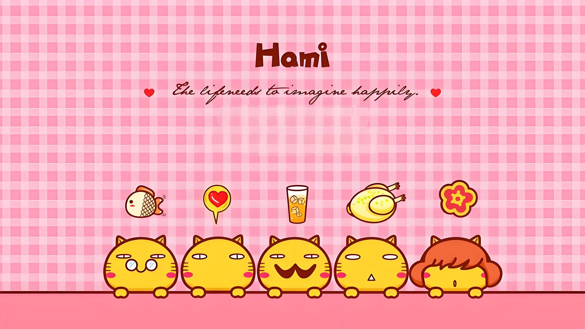 Hình nền máy tính màu hồng Hami