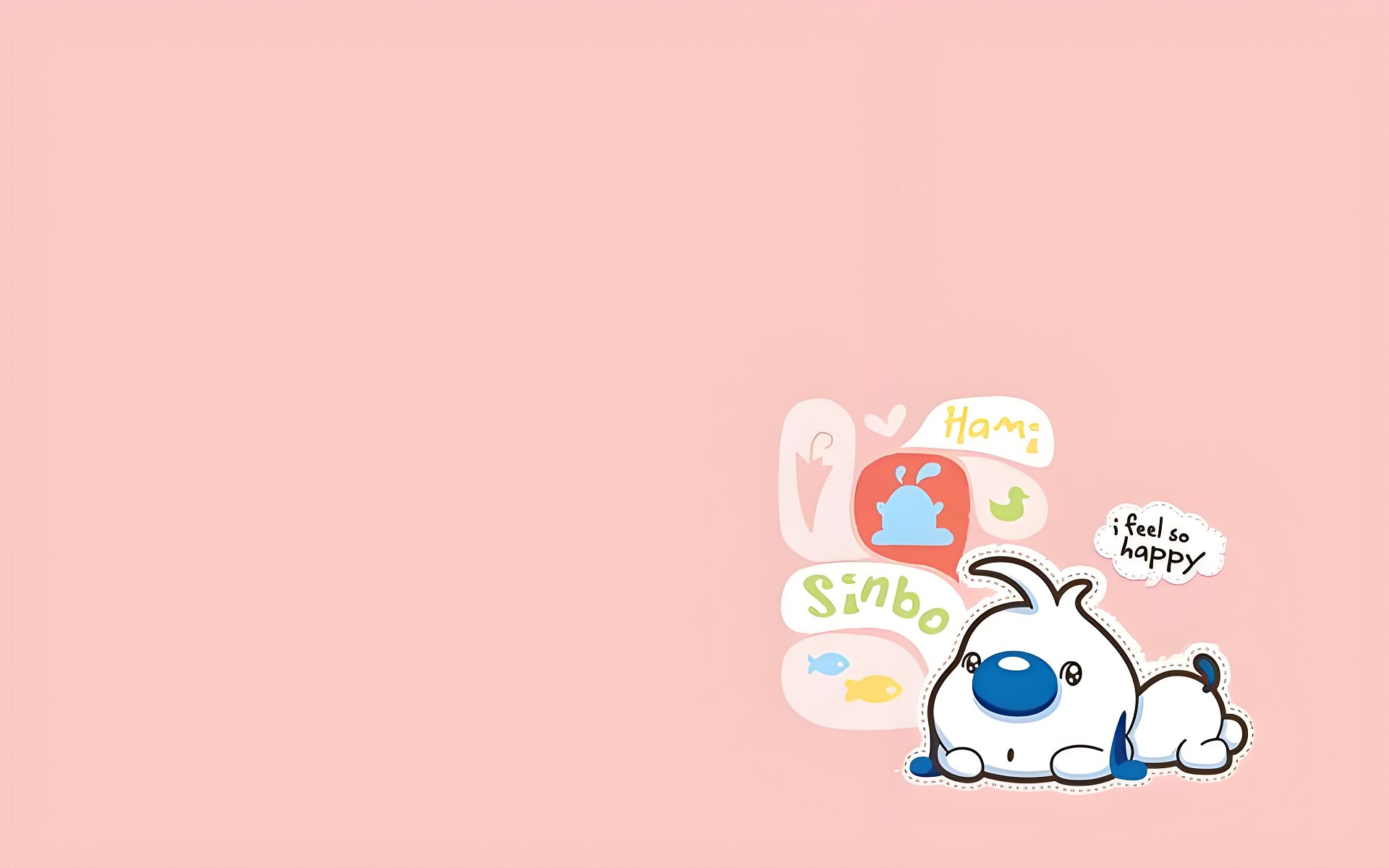 Background PC màu hồng nhẹ nhàng với mây trôi