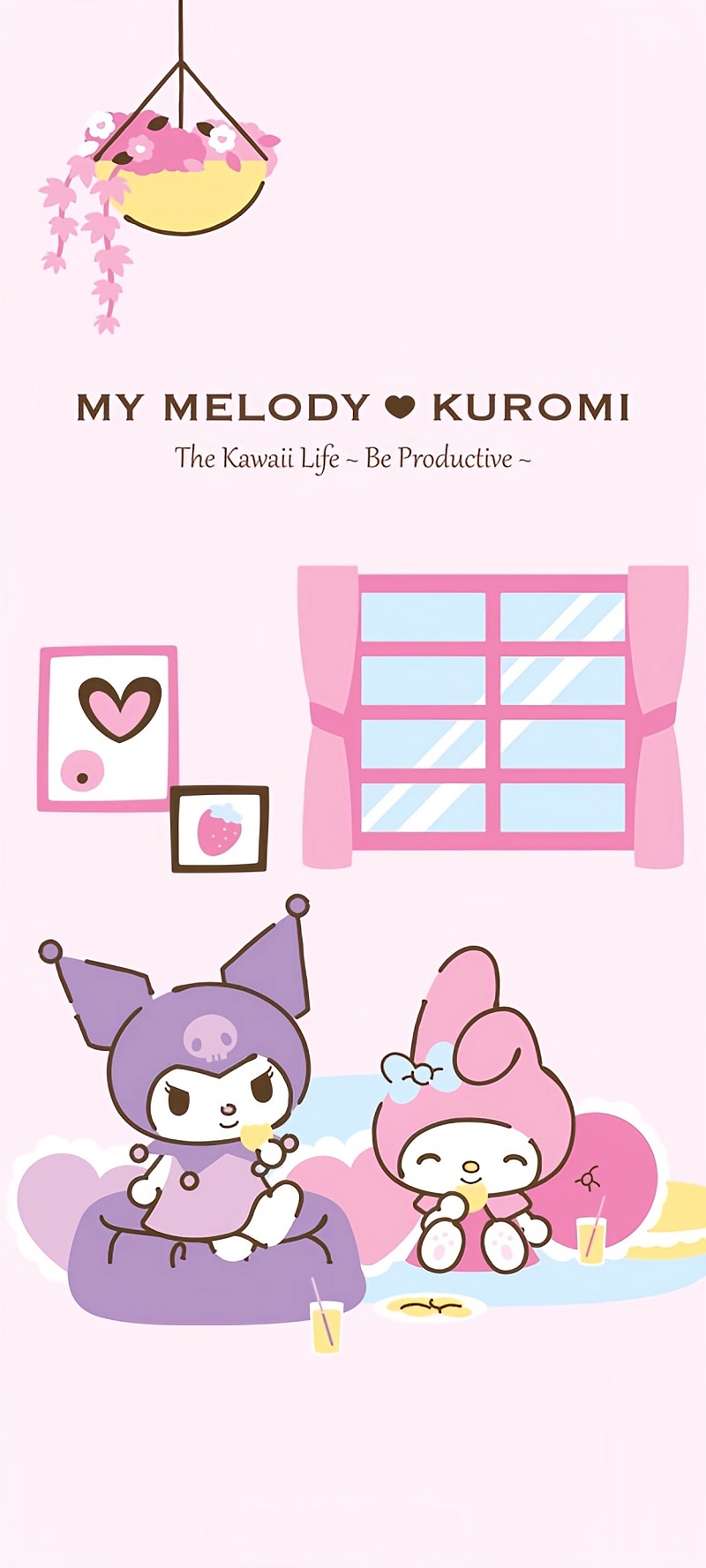 Hình nền Sanrio phong cách vintage ngọt ngào