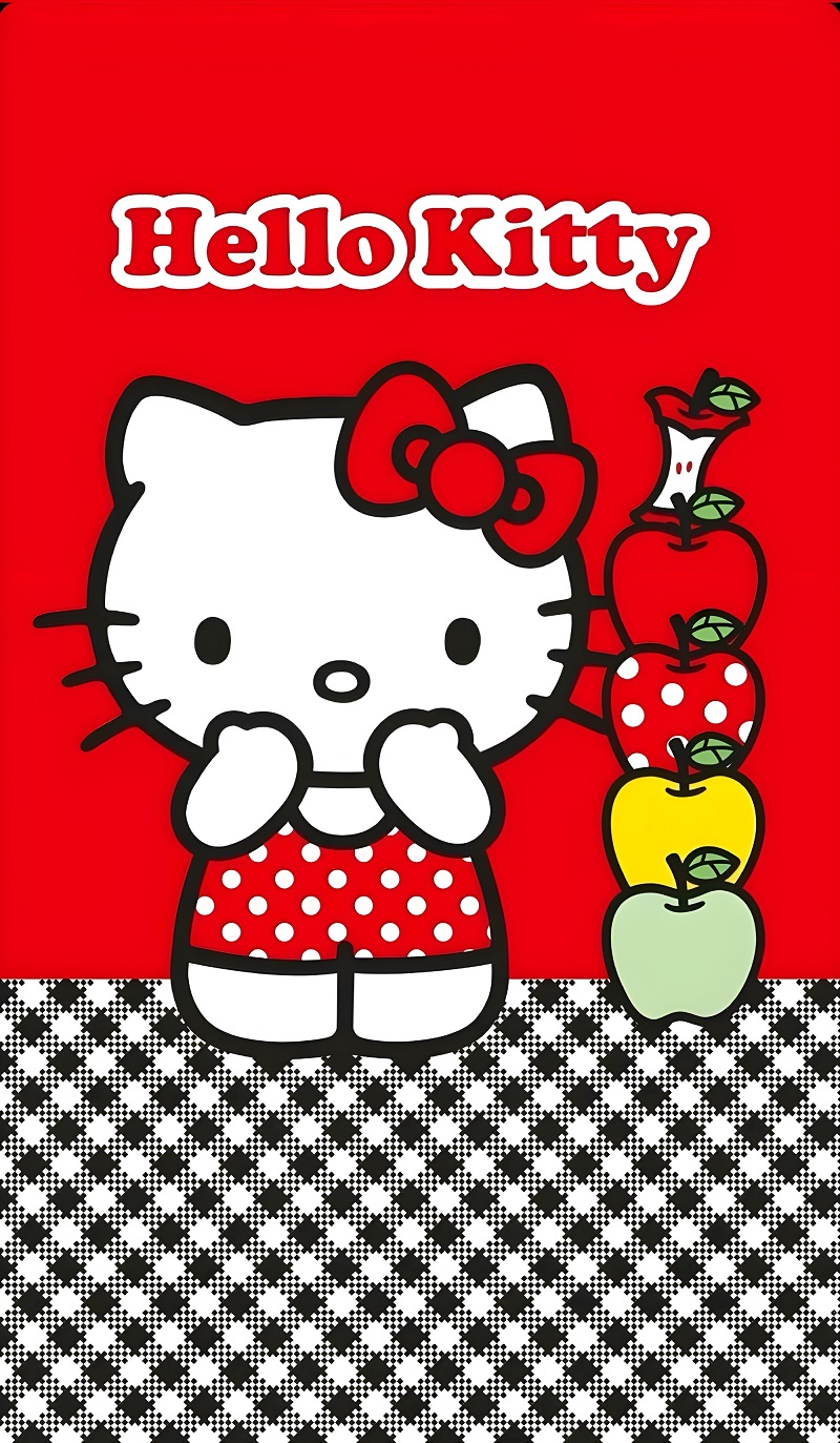 Hello Kitty trong trang phục chấm bi ngộ nghĩnh