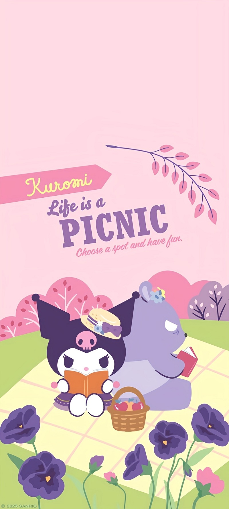 Kuromi tinh nghịch với chiếc nón hình quen thuộc