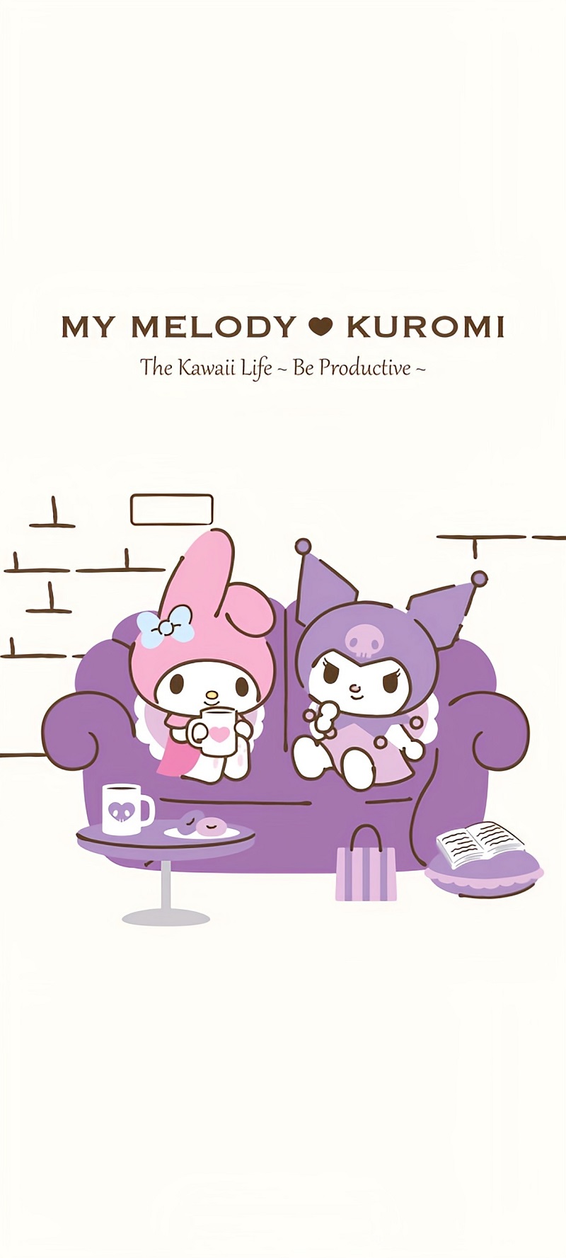 Kuromi và My Melody đáng yêu trong bộ trang phục đôi