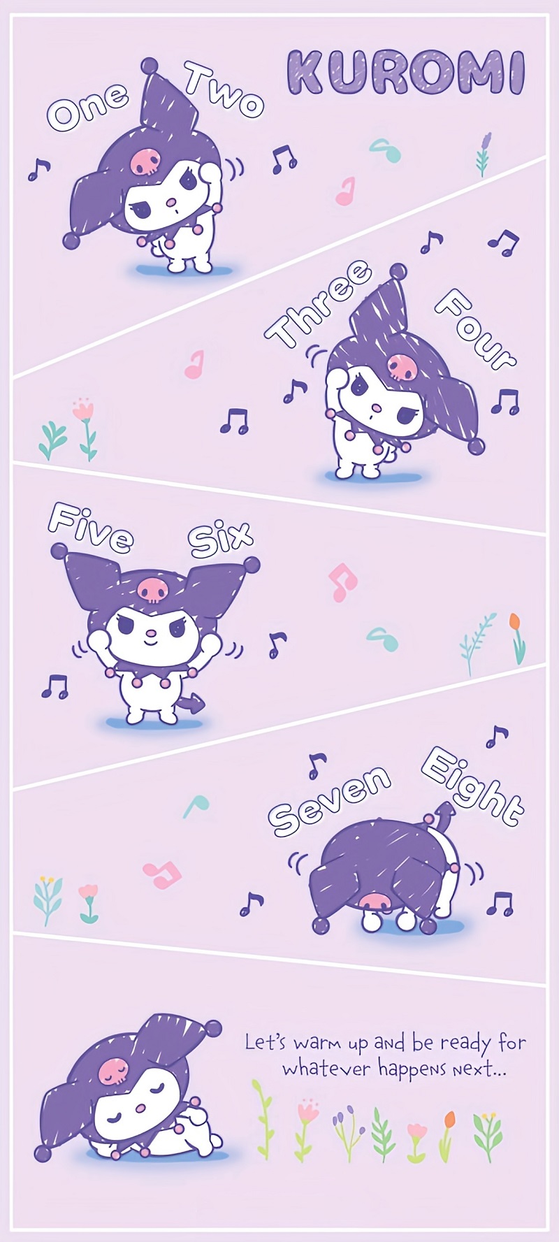 Hình nền Kuromi nhảy múa, hát ca
