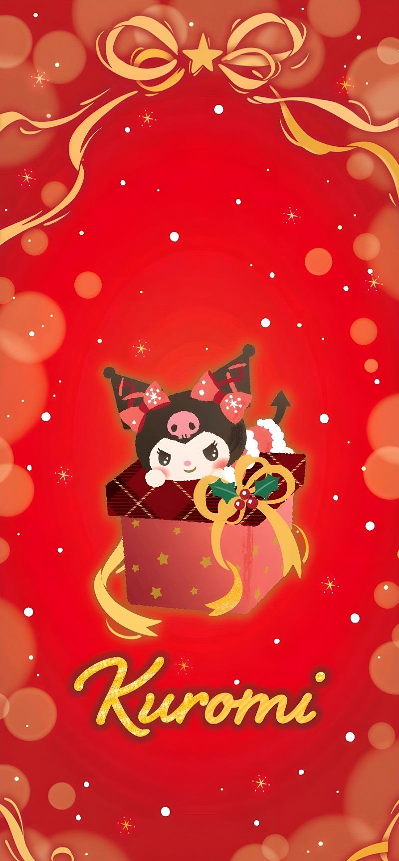 Hình nền Kuromi trong hộp quà