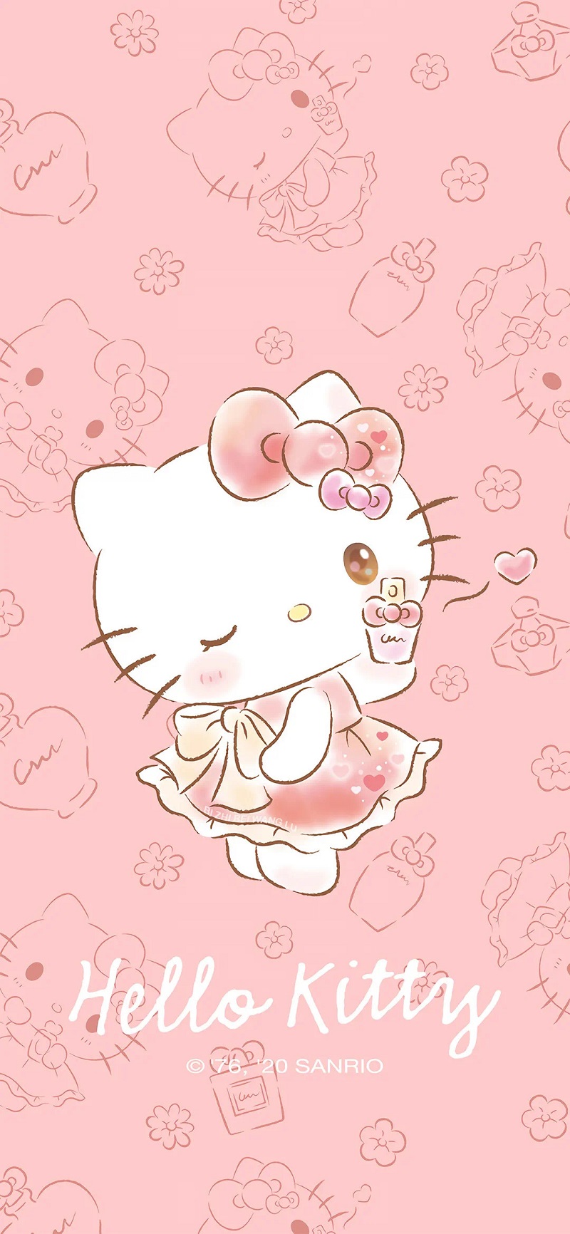 Hello Kitty cười rạng rỡ trong chiếc váy công chúa