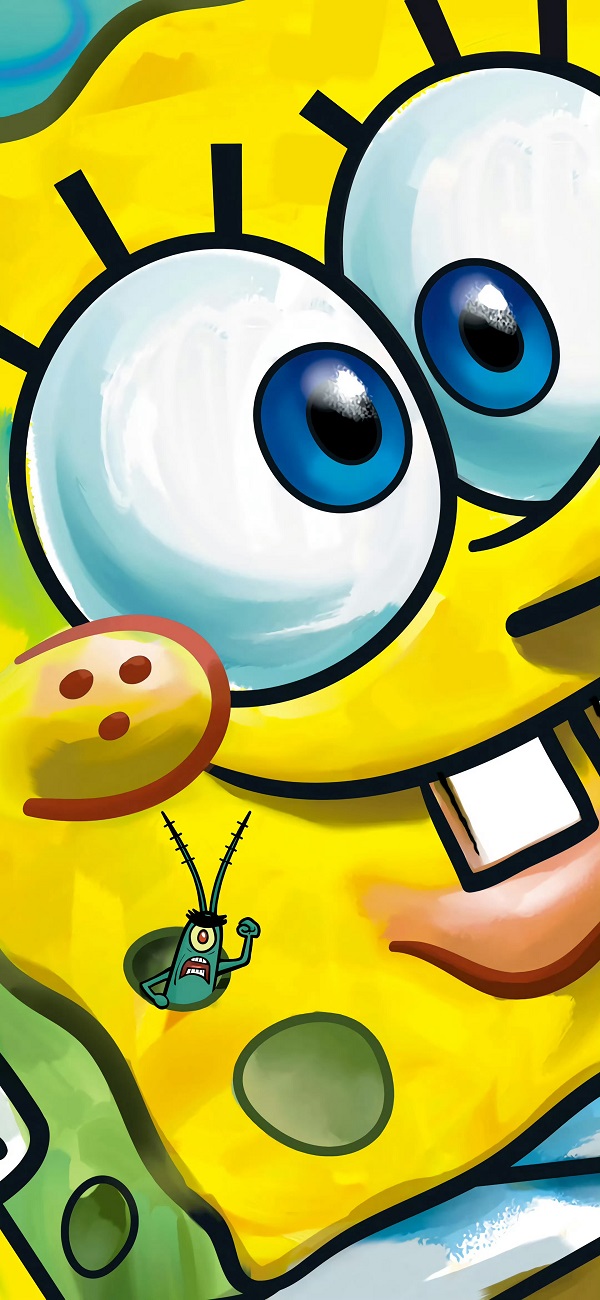 Hình nền đơn giản nhưng dễ thương của Spongebob