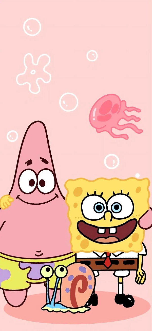 Hình nền Spongebob dễ thương với biểu cảm hài hước