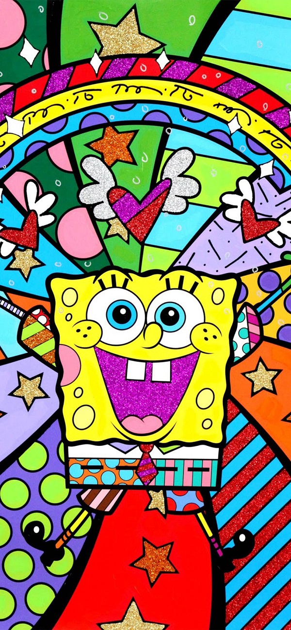 Hình nền Spongebob đáng yêu với nụ cười tỏa nắng