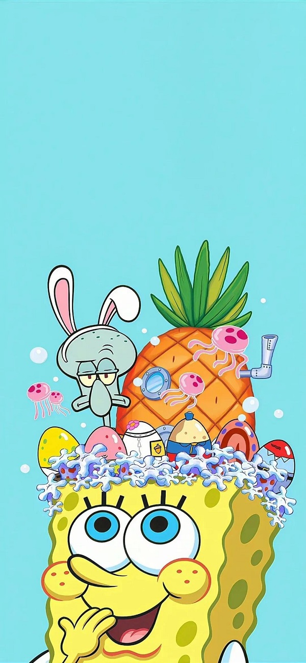 Hình nền hoạt hình Spongebob Squarepants cực sống động