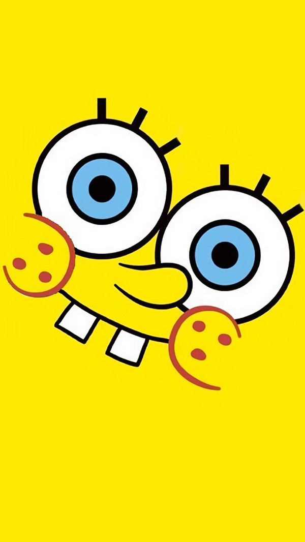 Spongebob ngạc nhiên với đôi mắt tròn xoe đáng yêu
