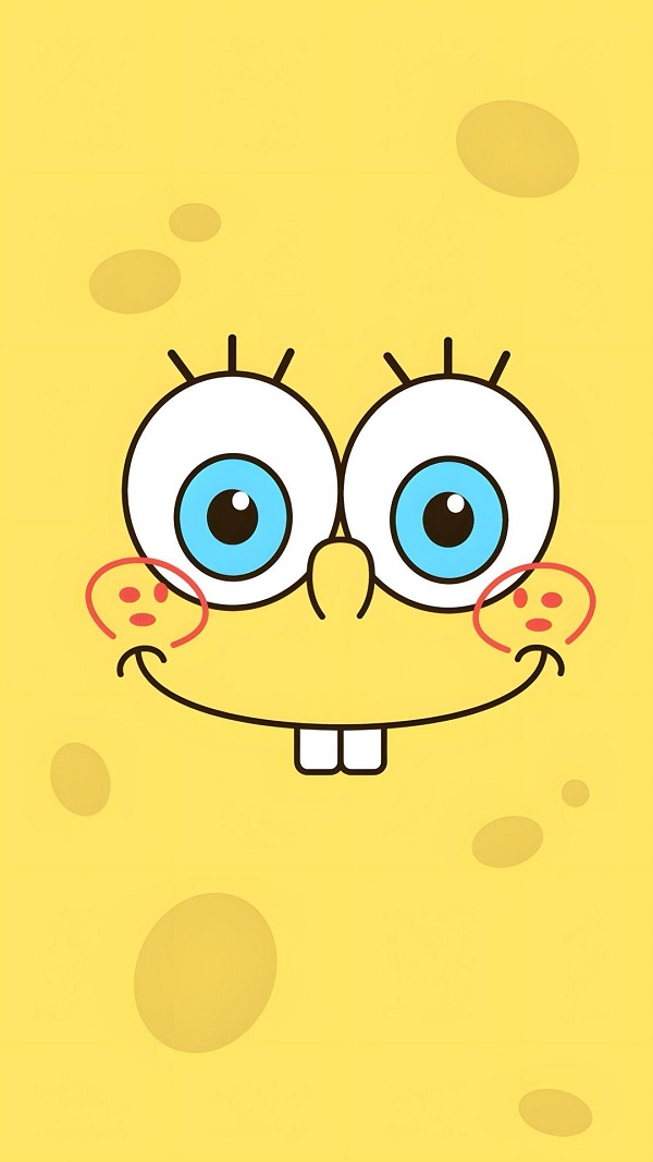 Hình nền Spongebob với ánh mắt tinh nghịch đáng yêu