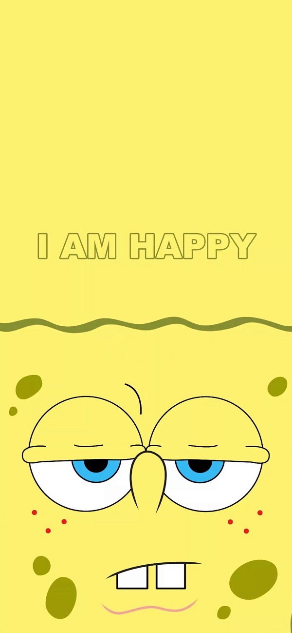 Hình nền SpongeBob với đôi mắt lim dim