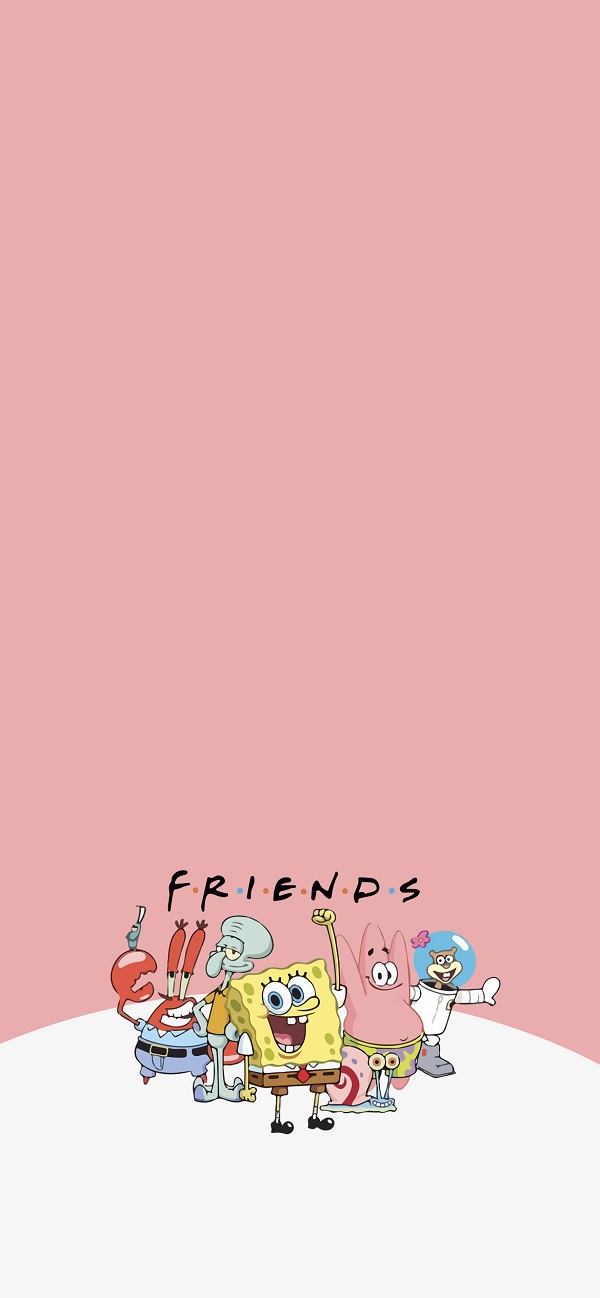 Hình nền Spongebob và Patrick cho iphone  4
