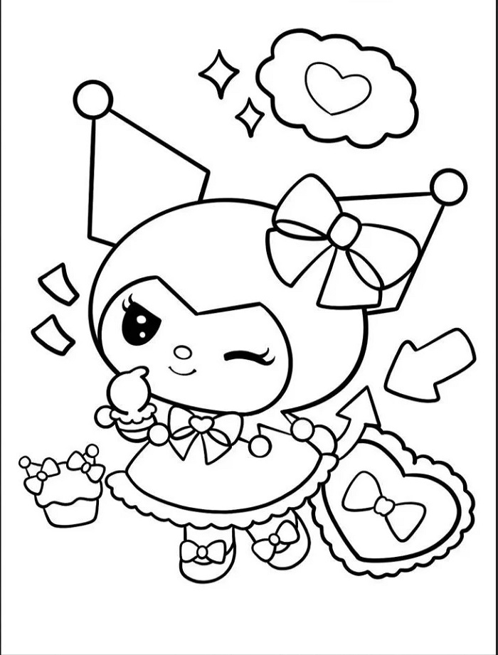 Kuromi mặc váy dễ thương
