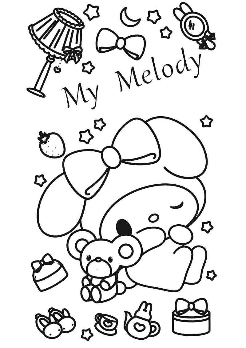 Tranh tô màu Melody đẹp nhất