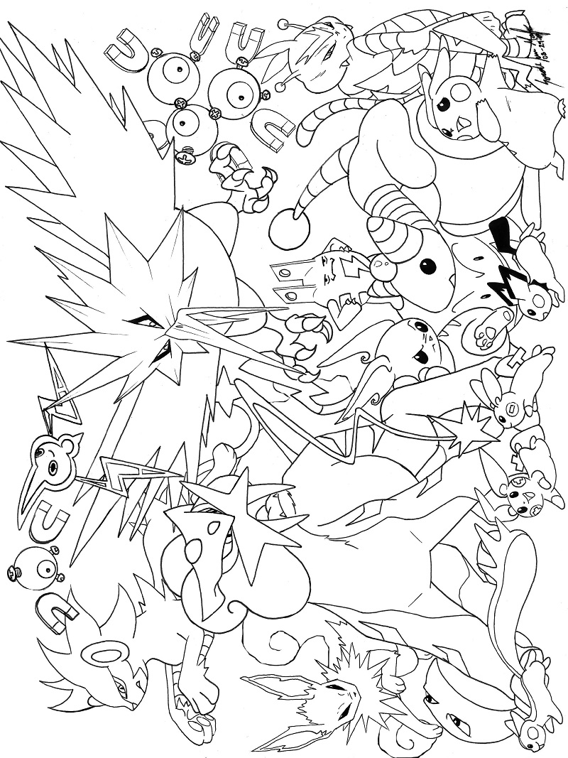 tranh tô màu pokemon​ tiến hóa 1