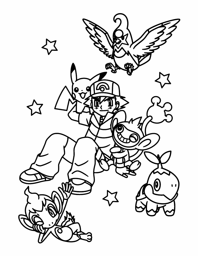 tranh tô màu pokemon mega 2