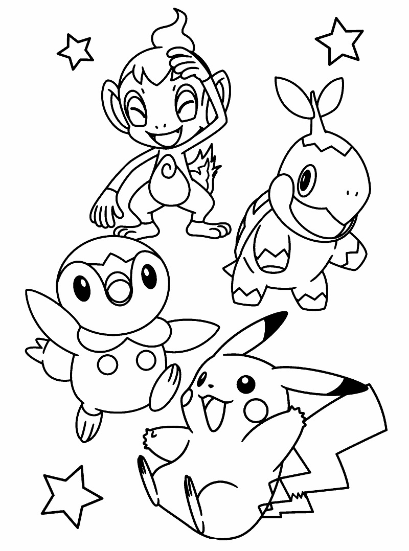 tranh tô màu pokemon mega 3